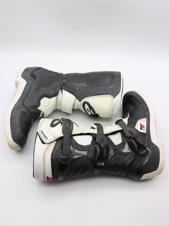 Alpinestars Youth Tech 3s Mens 7 Motocross Dirt Bike Offroad Boots Black/White main image 7